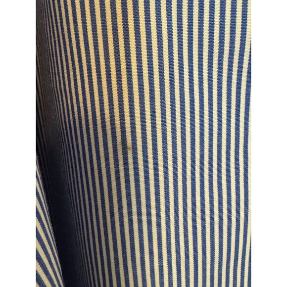 Ralph Lauren Button-Down Men’s 4XB Blue & White Striped Cotton Long Sleeve Shirt - Picture 5 of 6